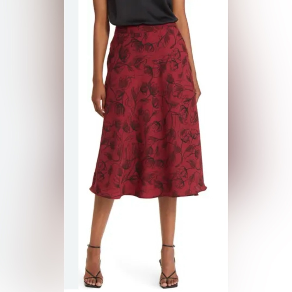 Nordstrom | A-Line Skirt Floral Print